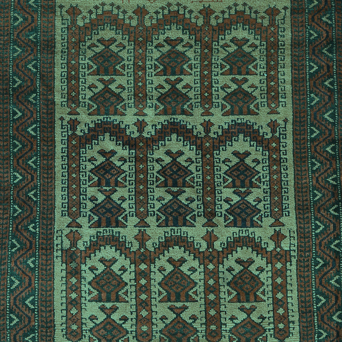 Machine Washable Southwestern Turquoise Country Area Rugs, wshtr2328turq