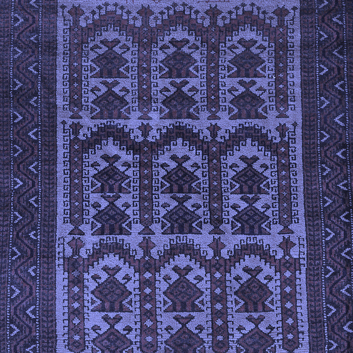 Machine Washable Southwestern Blue Country Rug, wshtr2328blu