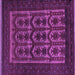 Square Southwestern Purple Country Rug, tr2328pur