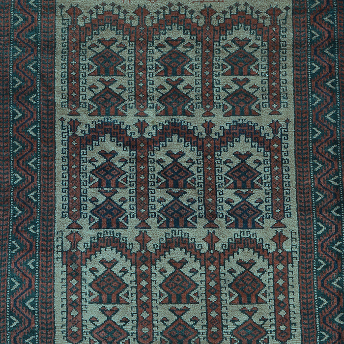 Southwestern Light Blue Country Rug, tr2328lblu
