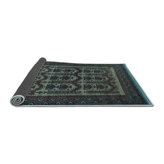 Sideview of Southwestern Light Blue Country Rug, tr2328lblu