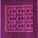 Square Southwestern Pink Country Rug, tr2328pnk