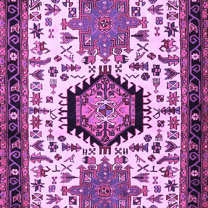 Machine Washable Persian Purple Traditional Area Rugs, wshtr2329pur
