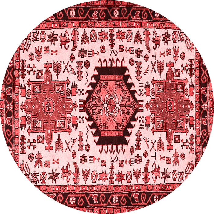 Machine Washable Persian Red Traditional Rug, wshtr2329red