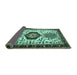 Sideview of Persian Turquoise Traditional Rug, tr2329turq