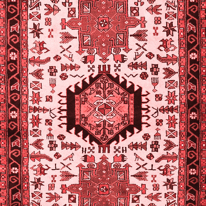 Machine Washable Persian Red Traditional Rug, wshtr2329red