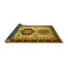 Sideview of Persian Yellow Traditional Rug, tr2329yw