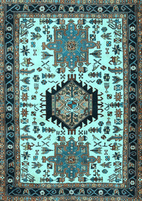 Persian Light Blue Traditional Rug, tr2329lblu
