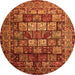 Machine Washable Persian Orange Traditional Area Rugs, wshtr232org