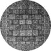 Square Persian Gray Traditional Rug, tr232gry