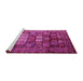 Sideview of Machine Washable Persian Pink Traditional Rug, wshtr232pnk