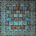 Square Persian Light Blue Traditional Rug, tr232lblu