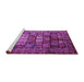 Sideview of Machine Washable Persian Purple Traditional Area Rugs, wshtr232pur