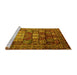 Sideview of Machine Washable Persian Yellow Traditional Rug, wshtr232yw