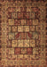 Machine Washable Persian Brown Traditional Rug, wshtr232brn