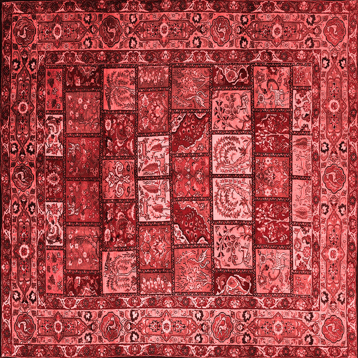 Machine Washable Persian Red Traditional Rug, wshtr232red