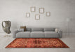 Machine Washable Persian Orange Traditional Area Rugs in a Living Room, wshtr2330org