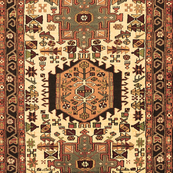 Machine Washable Persian Brown Traditional Rug, wshtr2331brn