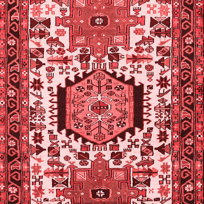 Machine Washable Persian Red Traditional Rug, wshtr2331red