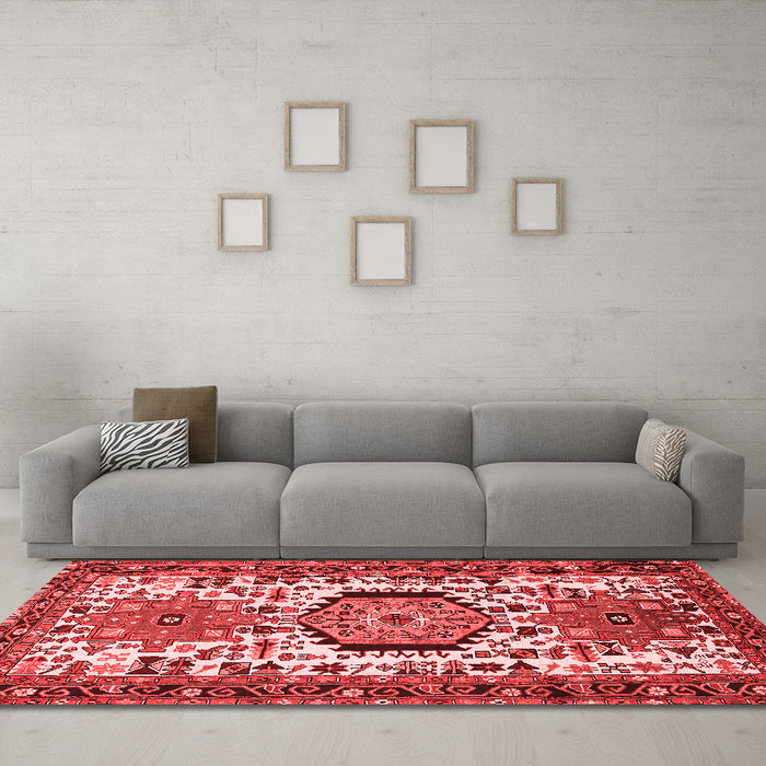 Traditional Red Washable Rugs