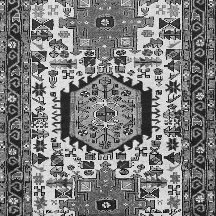 Serging Thickness of Machine Washable Persian Gray Traditional Rug, wshtr2331gry