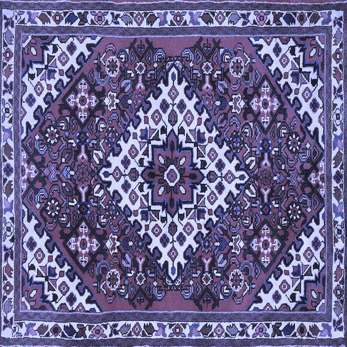 Square Persian Blue Traditional Rug, tr2332blu