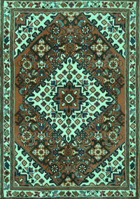 Persian Turquoise Traditional Rug, tr2332turq