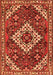 Serging Thickness of Machine Washable Persian Orange Traditional Area Rugs, wshtr2332org