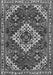 Serging Thickness of Machine Washable Persian Gray Traditional Rug, wshtr2332gry