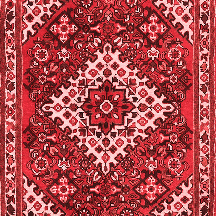 Machine Washable Persian Red Traditional Rug, wshtr2332red