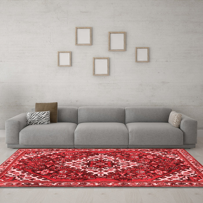 Traditional Red Washable Rugs