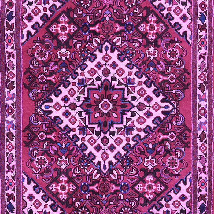 Machine Washable Persian Purple Traditional Area Rugs, wshtr2332pur