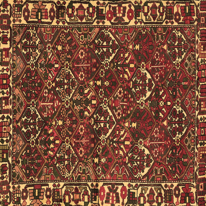 Square Persian Brown Traditional Rug, tr2333brn