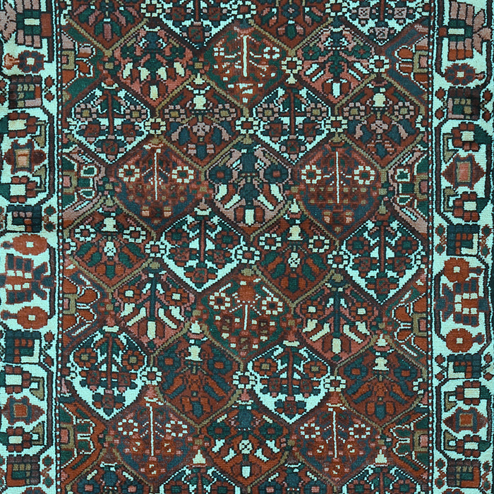Machine Washable Persian Light Blue Traditional Rug, wshtr2333lblu