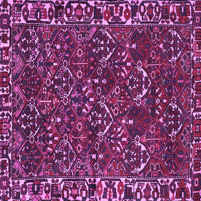 Square Persian Purple Traditional Rug, tr2333pur