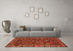 Machine Washable Persian Orange Traditional Area Rugs in a Living Room, wshtr2333org