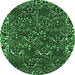 Round Persian Emerald Green Traditional Rug, tr2333emgrn