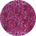 Round Persian Pink Traditional Rug, tr2333pnk