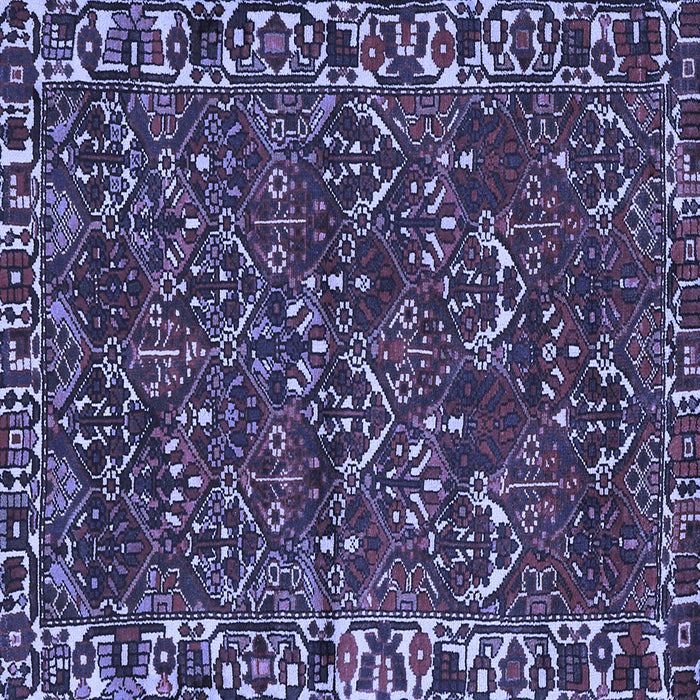 Square Persian Blue Traditional Rug, tr2333blu