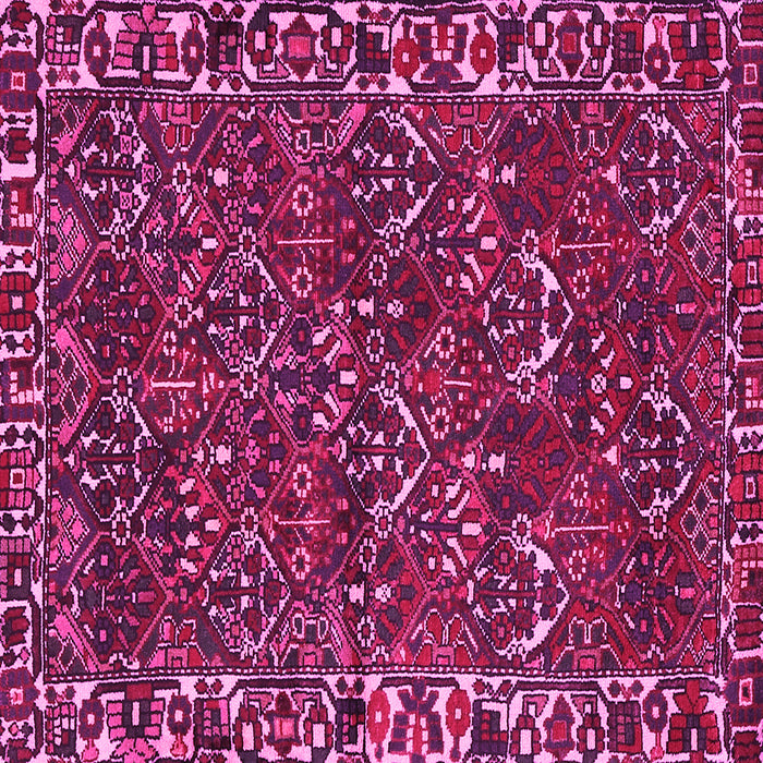 Square Persian Pink Traditional Rug, tr2333pnk