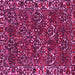 Square Persian Pink Traditional Rug, tr2333pnk