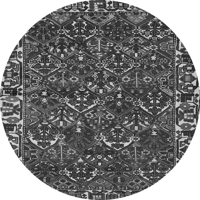 Machine Washable Persian Gray Traditional Rug, wshtr2333gry