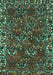 Machine Washable Persian Turquoise Traditional Area Rugs, wshtr2333turq