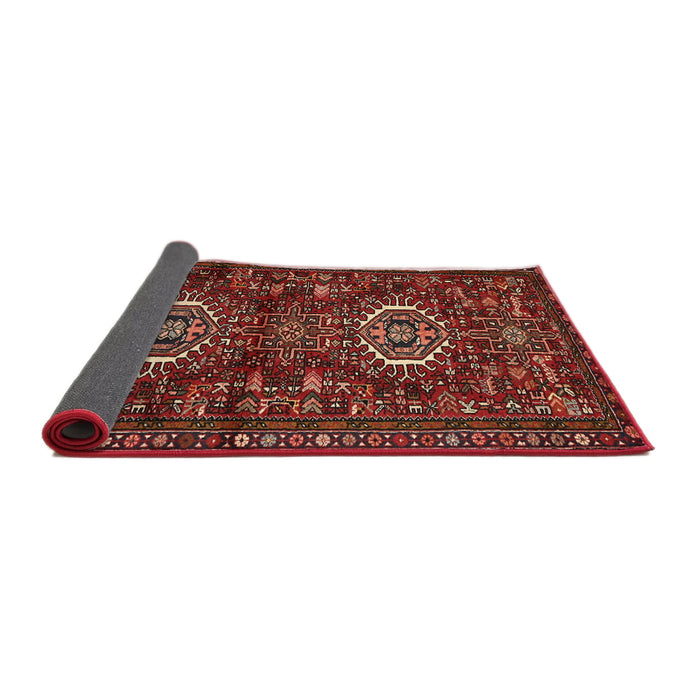 Sideview of Traditional Cranberry Red Persian Rug, tr2334