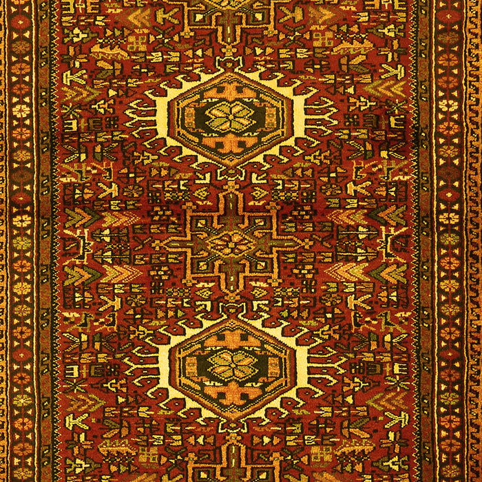 Machine Washable Persian Yellow Traditional Rug, wshtr2334yw