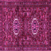 Square Machine Washable Persian Pink Traditional Rug, wshtr2334pnk