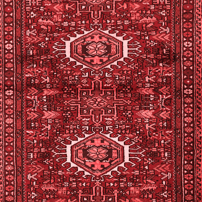 Machine Washable Persian Red Traditional Rug, wshtr2334red