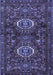 Machine Washable Persian Blue Traditional Rug, wshtr2334blu