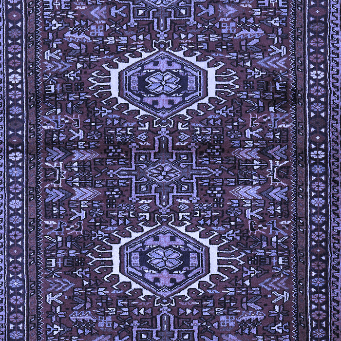 Machine Washable Persian Blue Traditional Rug, wshtr2334blu