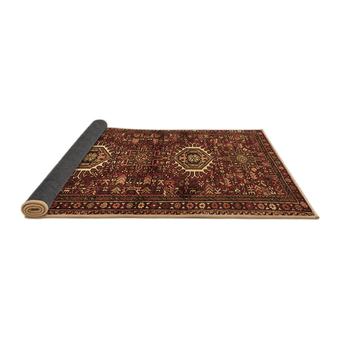 Sideview of Persian Brown Traditional Rug, tr2334brn